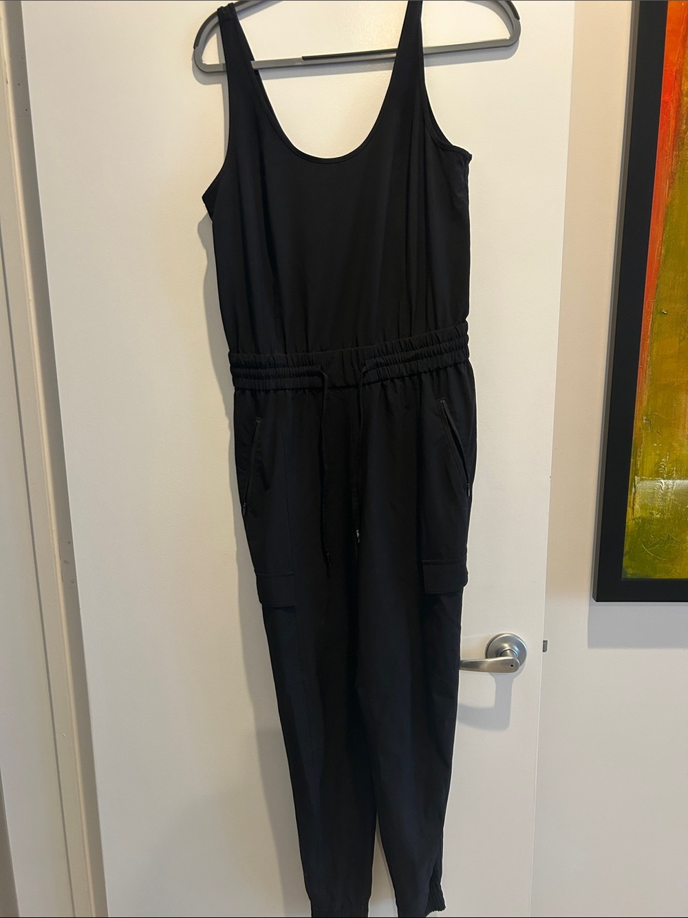 Athleta Sleek Black Sleeveless Jumpsuit